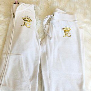 Juicy Couture White Tracksuit Set | Size X-Small
